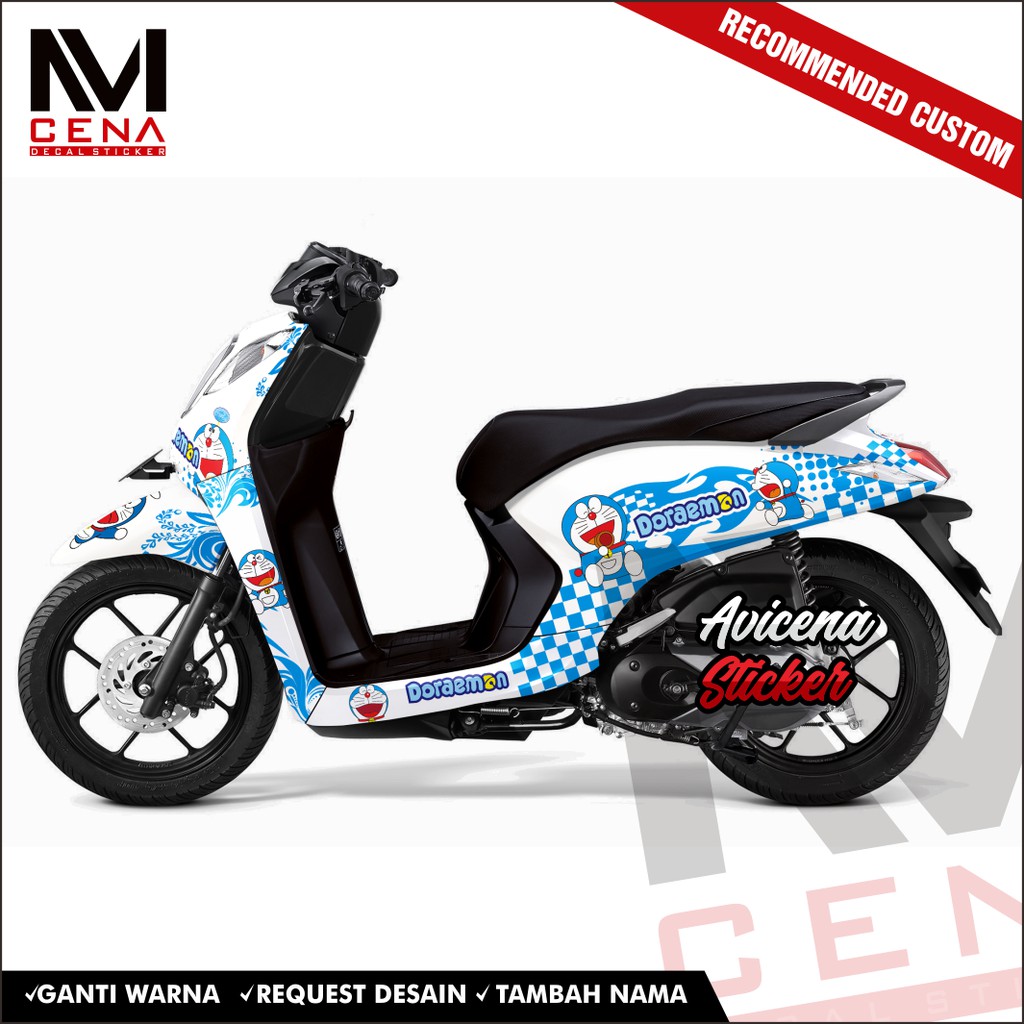 Sticker Decal Honda Genio Decal Sticker Genio Sticker Striping Decal Genio Full Body doraemon