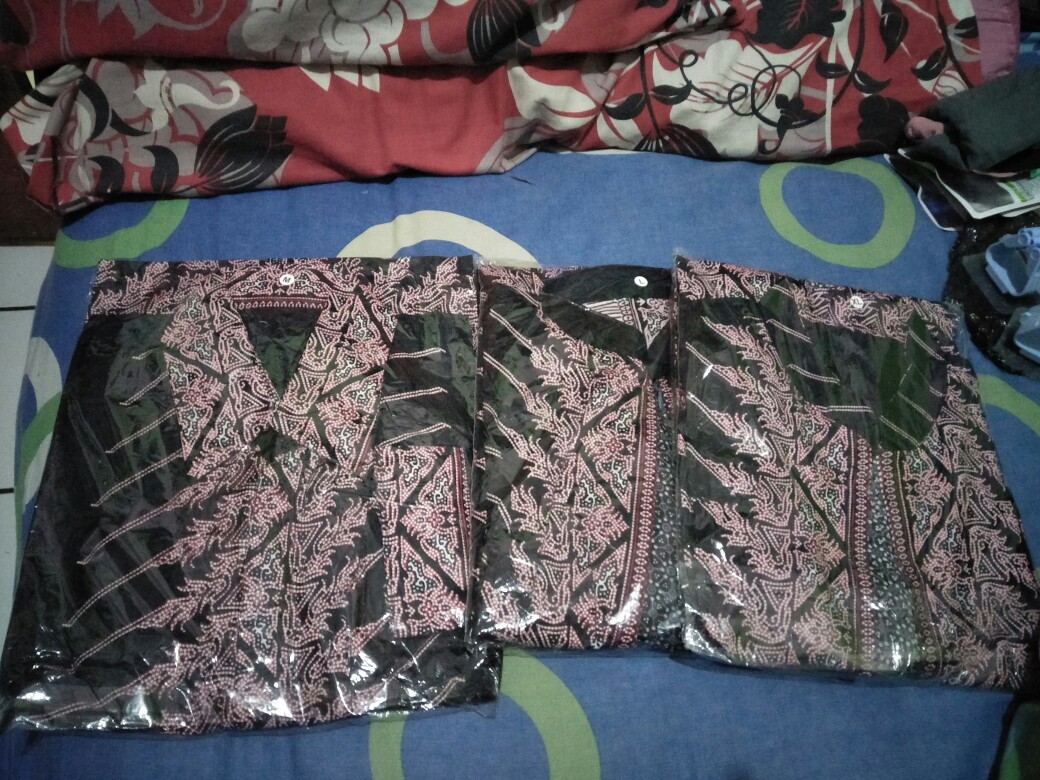 Batik Couple Keluarga Sania Ruffle Ori Ndoro Jowi Dnt Mataram