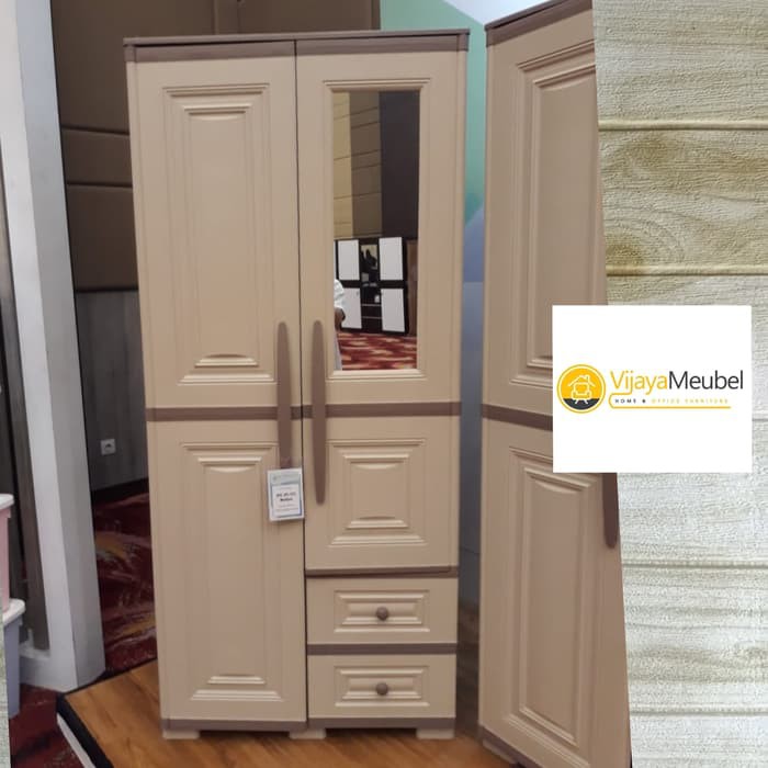 Lemari plastik olymplast 2 Pintu Otc 02 Cream