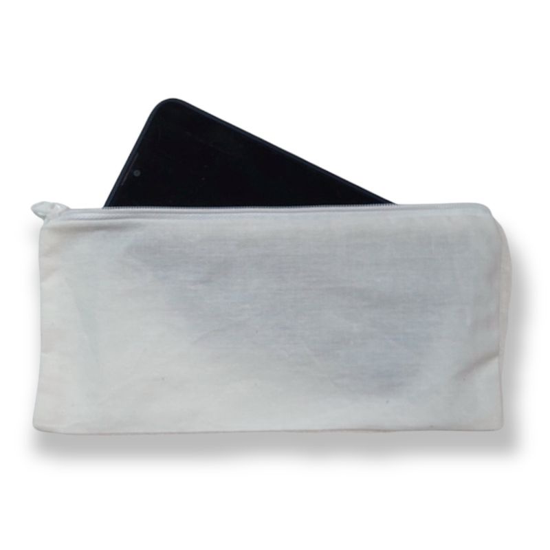 POUCH BLACU POLOS 20 x 10 / TEMPAT PENCIL BELACU / TEMPAT KOSMETIK BLACU