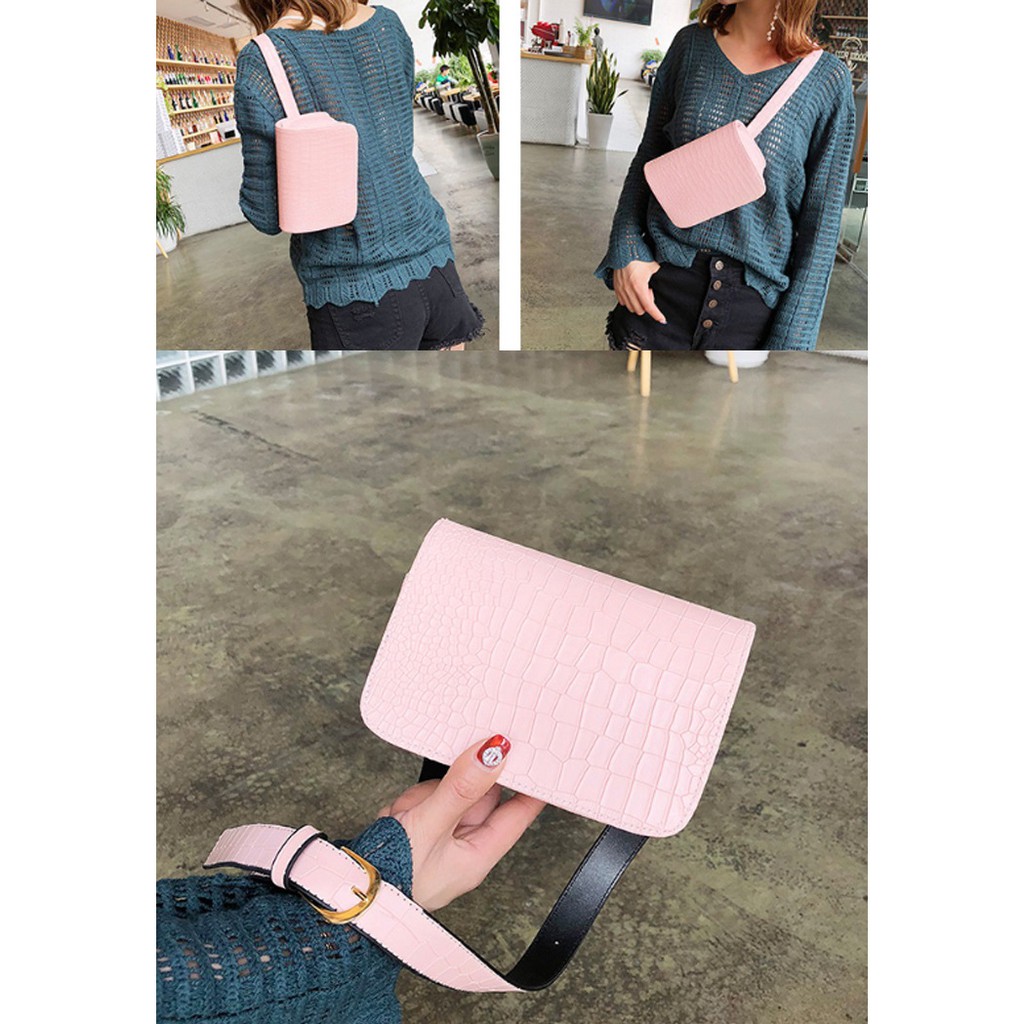 TAS WANITA / TAS ABG MURAH / LEATHER BAG SMALL ROSE RED 03217Ar