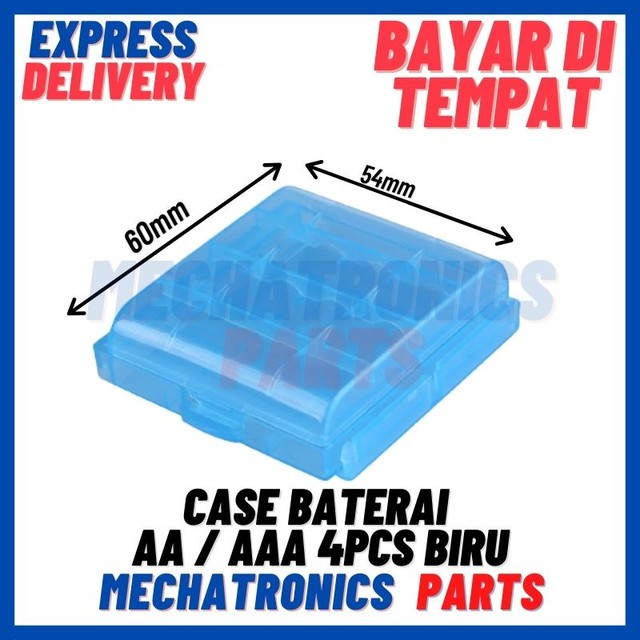 [DEV-9310] CASE BATERAI AA/AAA 4PCS BIRU