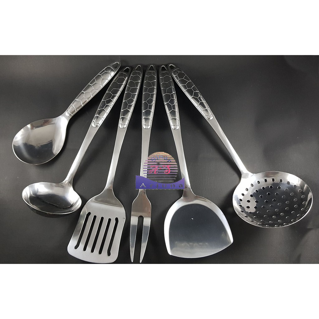 Spatula Set Peralatan Masak 7-8pcs Stainles Steel