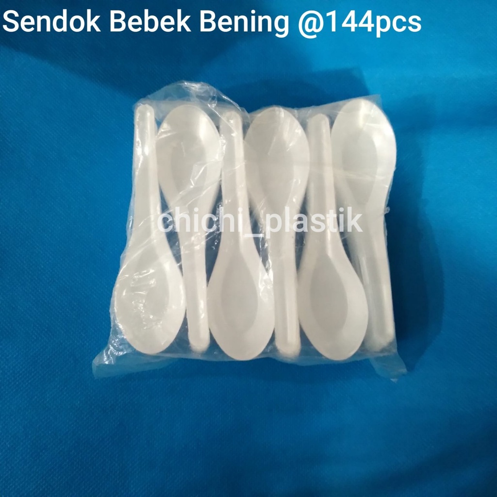 Sendok Bebek Bening / Sendok Makan Soup Kuah isi 144pcs (12Lusin)