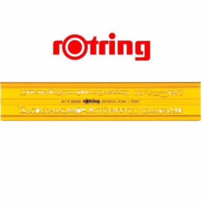 

(BISA COD) Mal Huruf Rotring Lettering Stencil 5 mm Sablon Huruf TERBAIK Kode 984