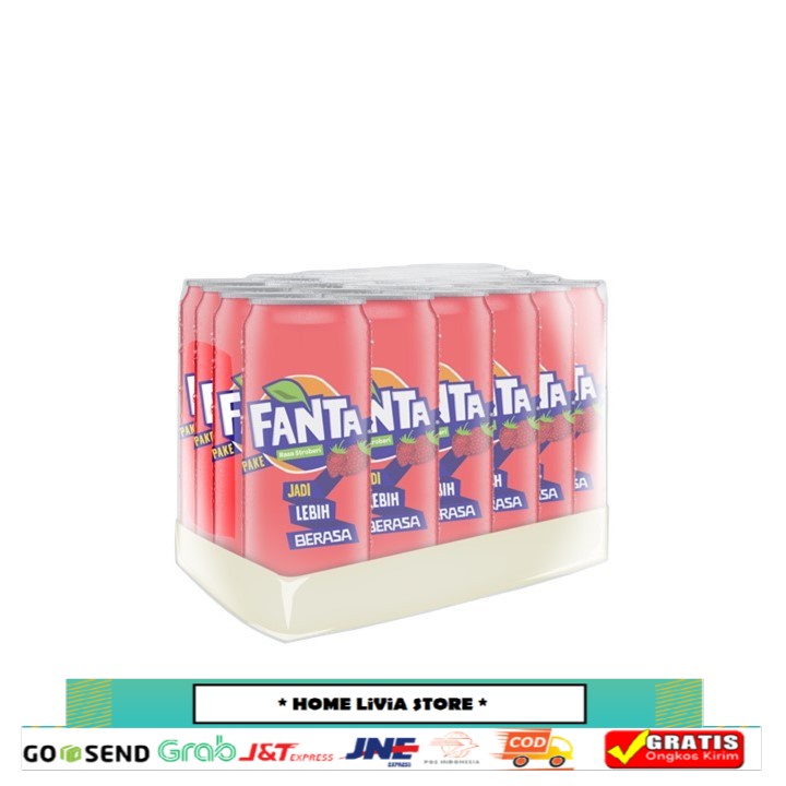 

Fanta Strawberry Sleek Can 330 ml x 24 (1 Case)