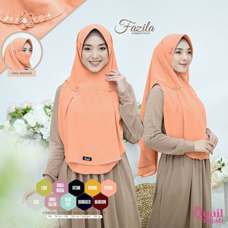 KHIMAR QUAIL HIJAB ORI FAZILA