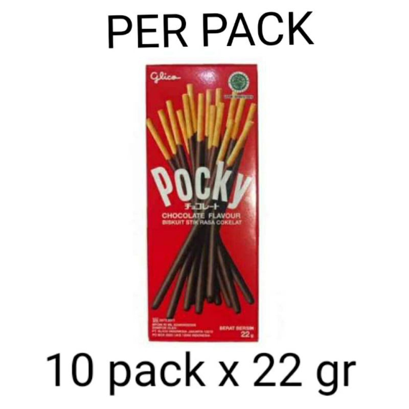 

Pocky mini coklat 22 gr x 10 box