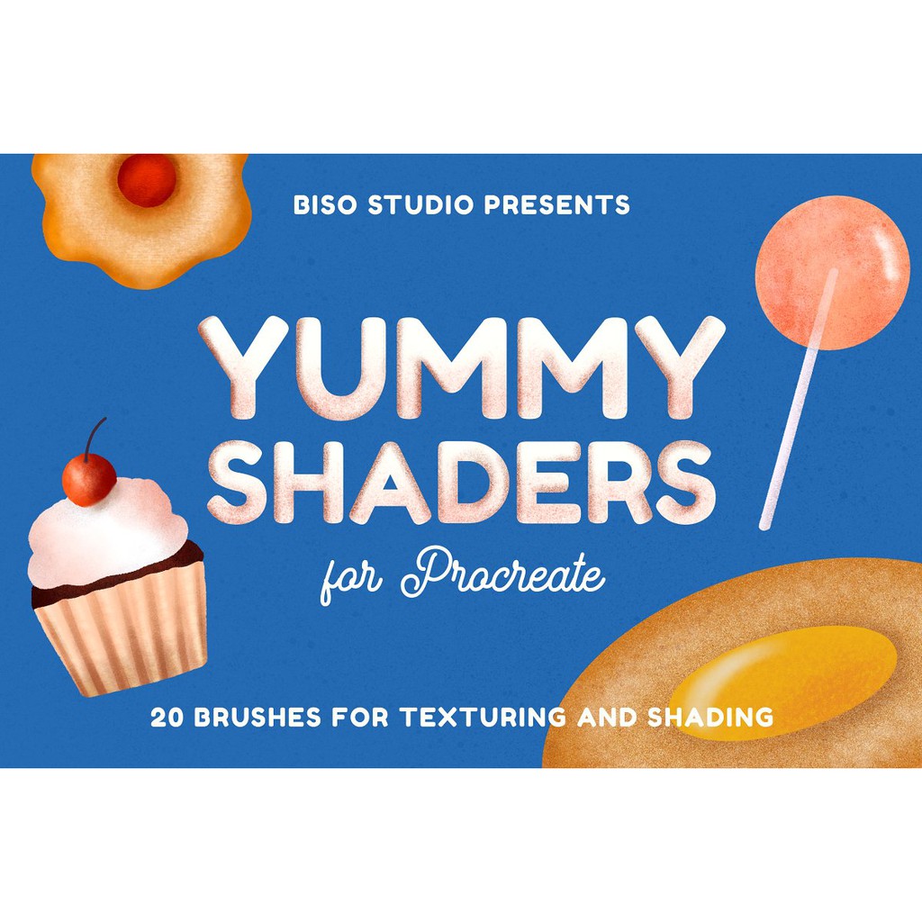 Procreate Brush - Yum Shaders Procreate Texture Brushes