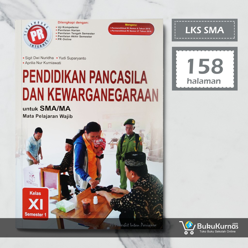 Buku Lks Ppkn Kelas 11 Semester 1 Mapel Wajib K13 Intan Pariwara Shopee Indonesia