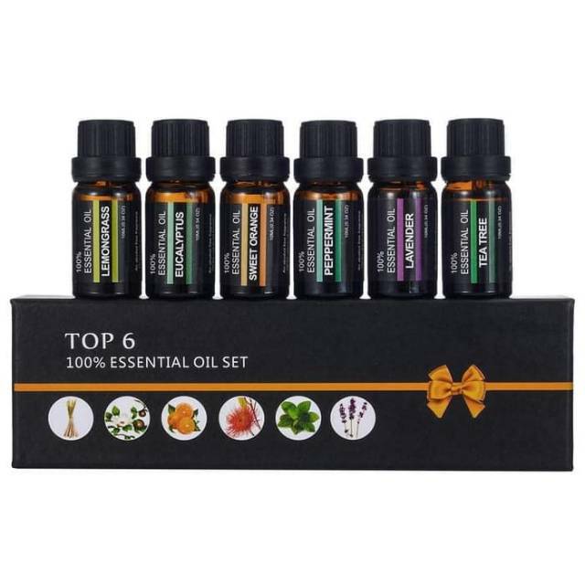 Aroma Terapi - Aromatherapy - Essetial Oil - Dapat 6 Botol Aroma 10 ml