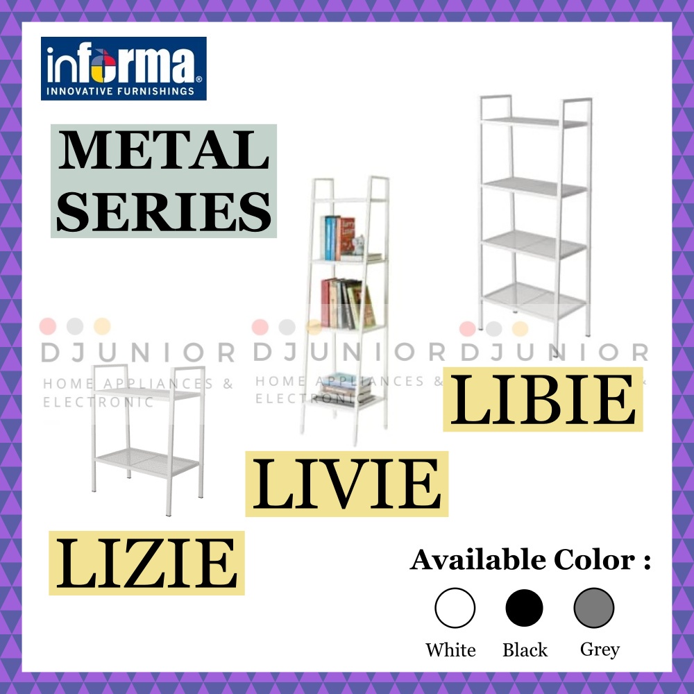 INFORMA LIBIE LIZIE LIVIE RAK SUSUN RAK BESI RAK 4 TINGKAT / METAL RACK 2 TIER