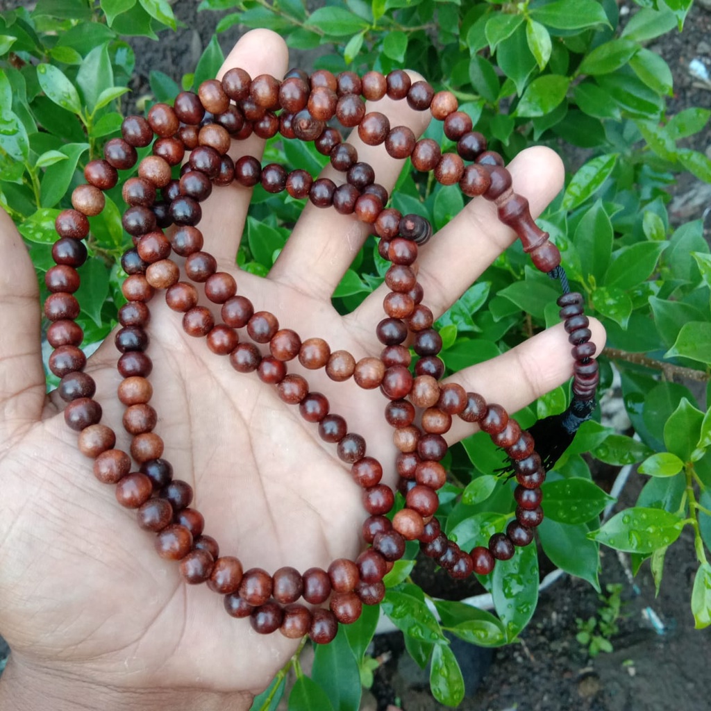 Tasbih Stigi Qodiriah 165butir 7mm tasbih kayu setigi asli santigi