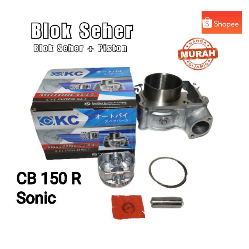 BLOK BLOCK SEHER CB 150 R - SONIC BLOK SEHER + PISTON KOMPLIT BLOK SEHER MOTOR CB 150 R - SONIC
