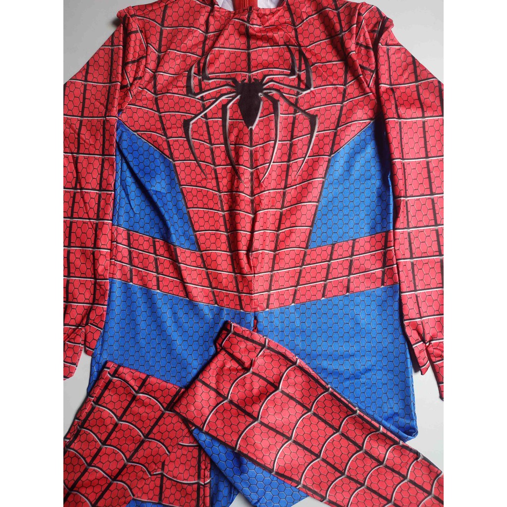 Asli Kostum Spiderman Anak Real Superhero The Avengers Cosplay Costume Import