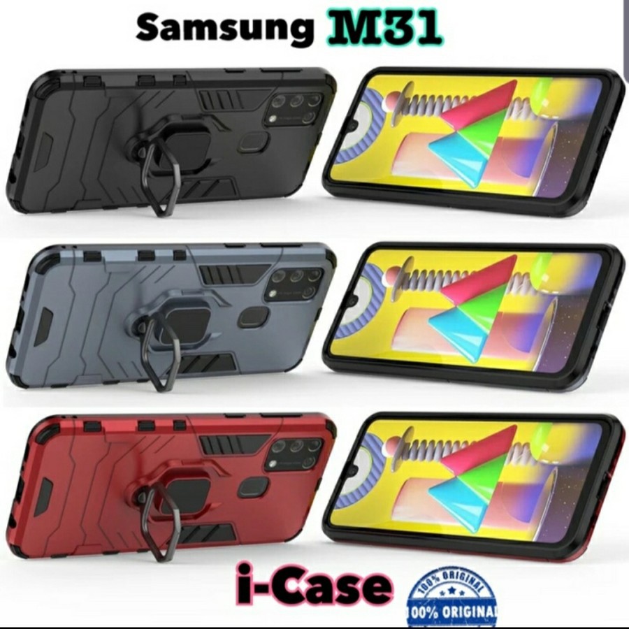 SAMSUNG A02S/M31/A01 CORE CASE HARDCASE ARMOR PHANTER + RING 360