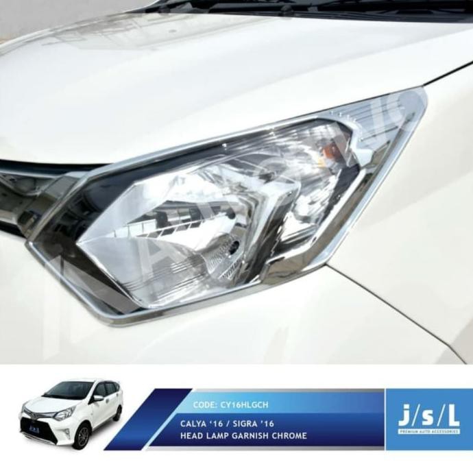 Toyota Calya Garnish Lampu Depan / Headlamp Garnish Chrome