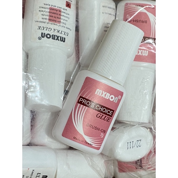 NEW PACKING ORIGINAL!!!! MXBON lem kuku palsu / nail glue ORI (free kikir mini 2 sisi) 7g