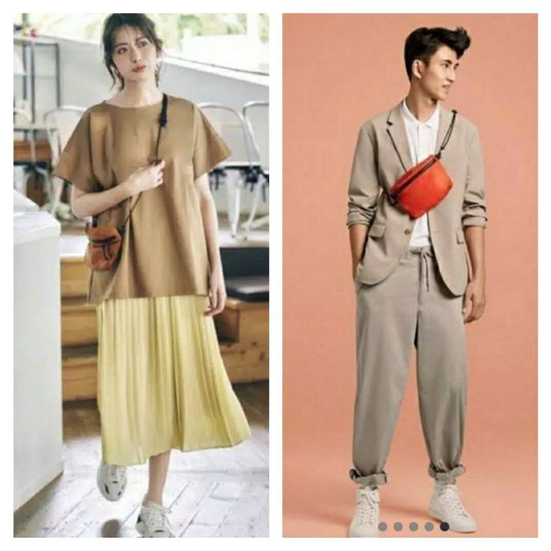 UNIQLO TAS FANNY RINGAN 100% ORIGINAL (UNGU)