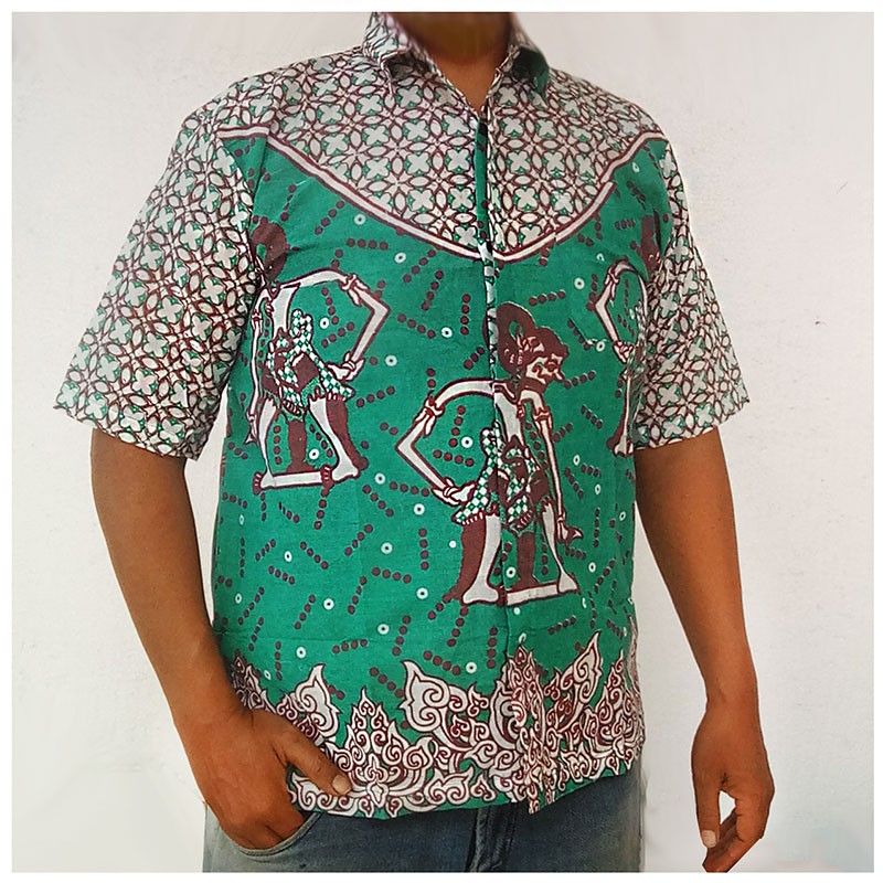 Buy 1 Get 5 Cuci Gudang Kemeja Batik Katun Bisa Seragam Pilih Motif dan Ukuran