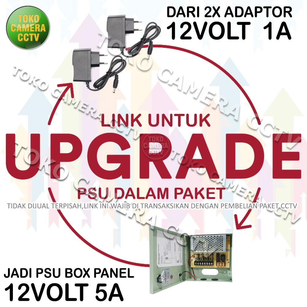 UPGRADE 2X ADAPTOR 12V 1A KE PSU BOX 12V 5A