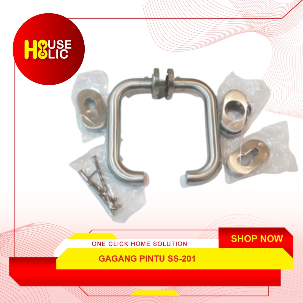 Handel Gagang Pintu Lever Oval Stainless Pegangan Pintu Aluminium