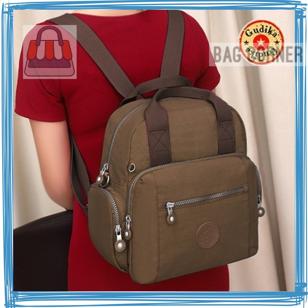 BagCorner - GUDIKA - Tas Ransel Multifungsi Fashionable Bisa Muat NoteBook 10 Inc dengan Bahan Water