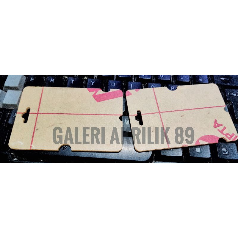 Bahan Id CARD akrilik 2mm uk 6x9 cm