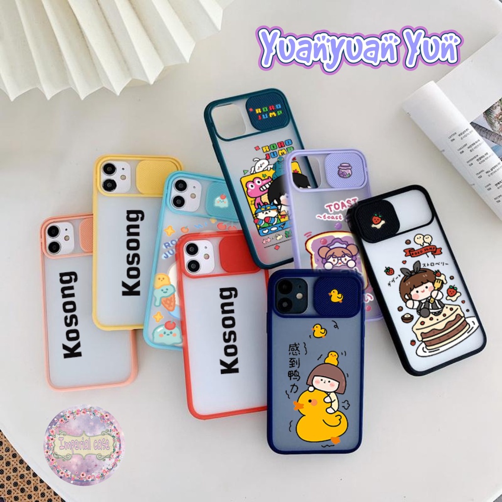 Softcase slide kamera YUANYUAN YUN oppo vivo samsung xiaomi realme iphone all type IC4289