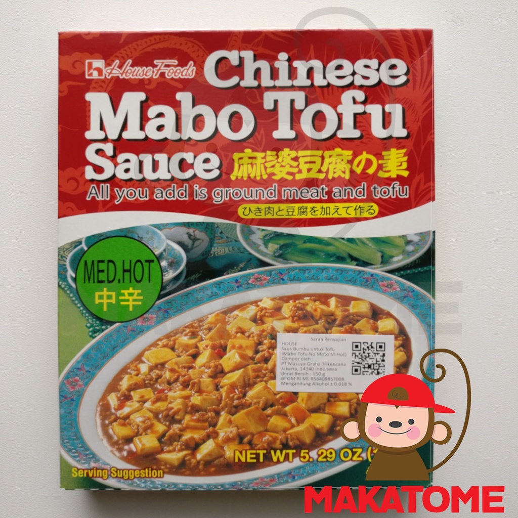 

House Chinese Mabo Tofu No Moto Hot 150gr saus bumbu mapo tahu 150 gr