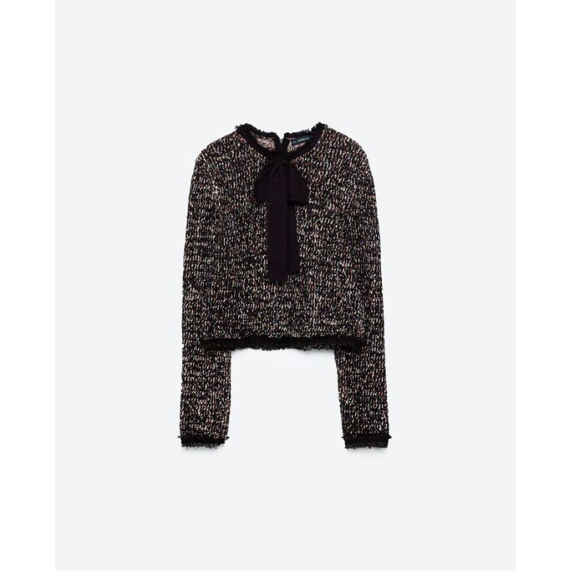 ZARA knit tweed sweater