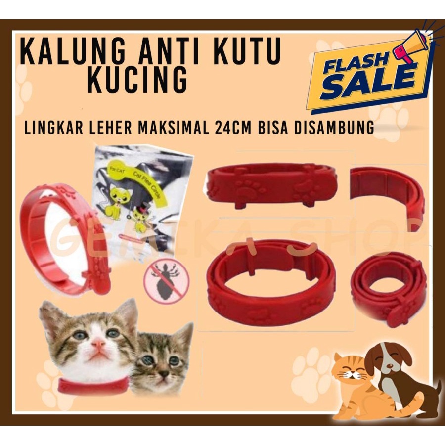 KALUNG KUCING ANTI KUTU KALUNG OBAT ANTI KUTU FLEA TICK CAT KITTEN DOG