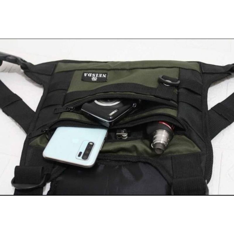 TAS DADA PELINDUNG ANGIN/CHEST BAG TACTICAL/TAS BIKERS/TAS MULTIFUNGSI