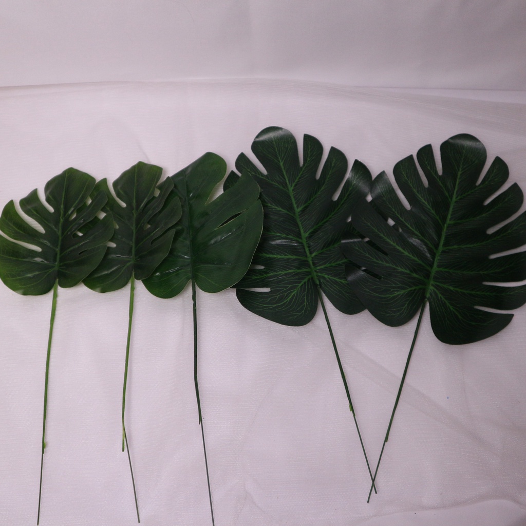 Artificial Leaf Monstera Collection Daun Hijau Palsu Plastik Buatan