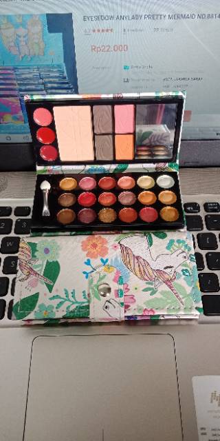 PROMO EYESHADOW DOMPET COMPLETE COVER HITAM PITA /MERAH /PINK NO.8814 H-47 | NO.8801B