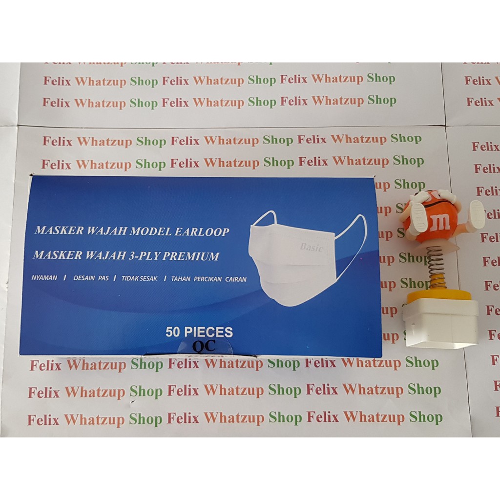 MASKER 3 PLY / MASKER KESEHATAN EARLOOP / SURGICAL MASK / MASKER MULUT BOX [NEW VARIANT]