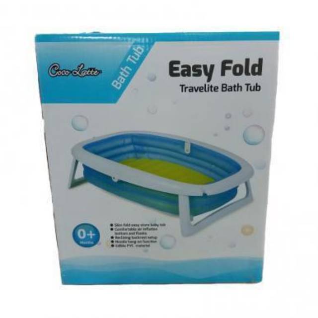 Cocolatte Easy Fold Travelite Bath Tub Makassar baskom bayi mandi tiup