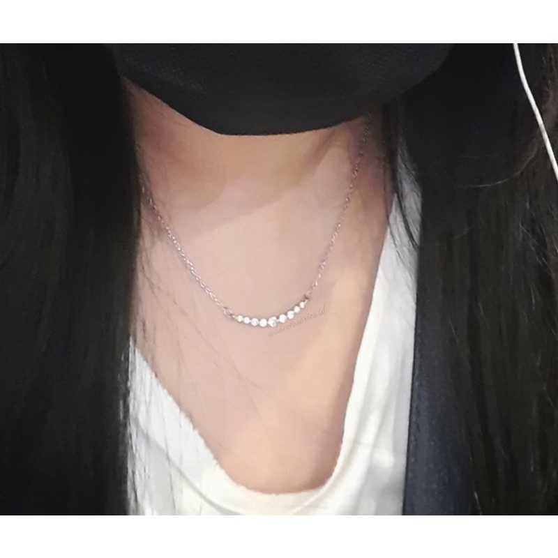 Simple titanium necklace / kalung wanita desain korea