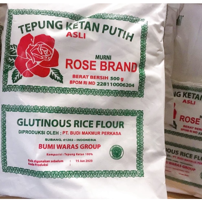 Tepung Ketan Putih ROSE BRAND I Glutinous Rice Flour