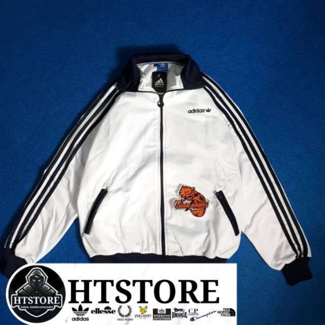 JAKET PRIA JAKET PEREMPUAN JAKET WANITA JAKET MURAH JAKET PREMIUM TRACKTOP ADIDAS PUTIH STRIP HITAM