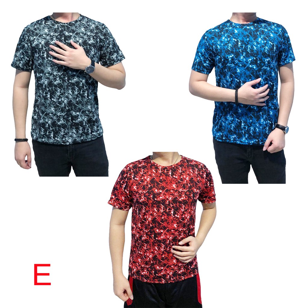 HD - kaos full print | kaos pria full print lengan pendek | kaos polos pria | print E | kaos distro
