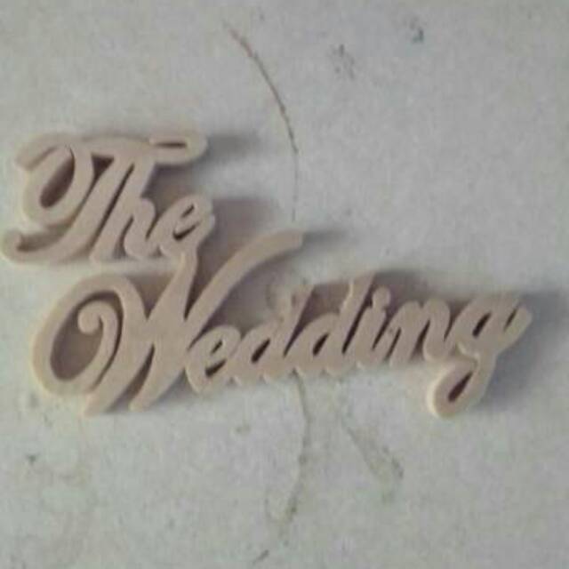 HK23 CHIPBOARD THE WEDDING BAHAN SCRAPBOOK MAHAR RINGBOX RUSTIC