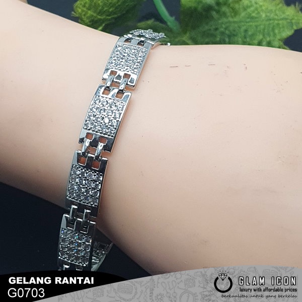 Gelang Rantai Mata persegi  Blink G0703 GRS