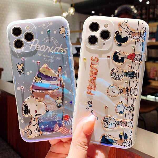 Soft Case Silikon Motif Kartun Untuk iPhone 12 12promax 7 8Plus SE X XS XR XSMAX 11 11pro 11promax