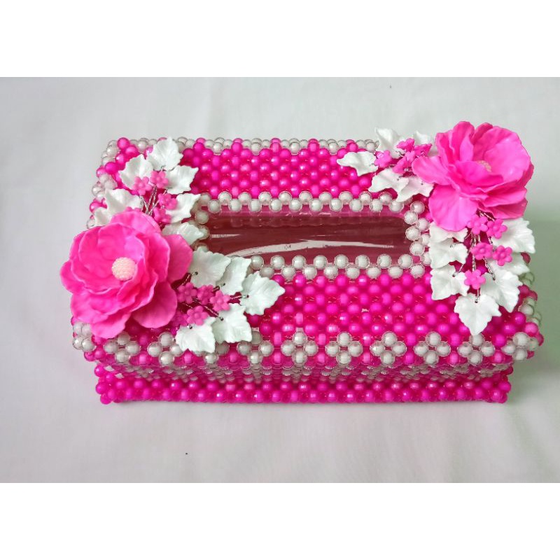 COVER KOTAK TISU MANIK AKRILIK