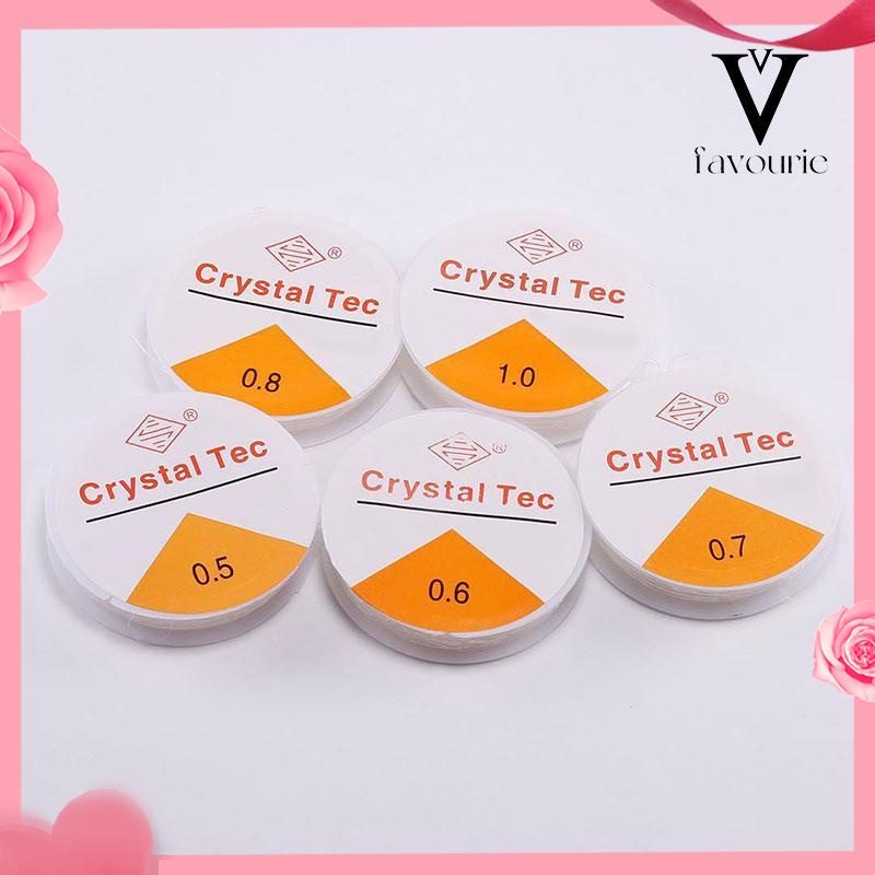 [COD]Aksesoris Perhiasan DIY Transparan Putaran Elastis Kawat Manik-manik Kawat Kristal Aksesoris Gelang-FA