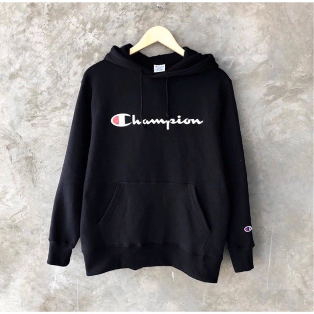 Hoodie Champion Original Hitam Putih Maroon