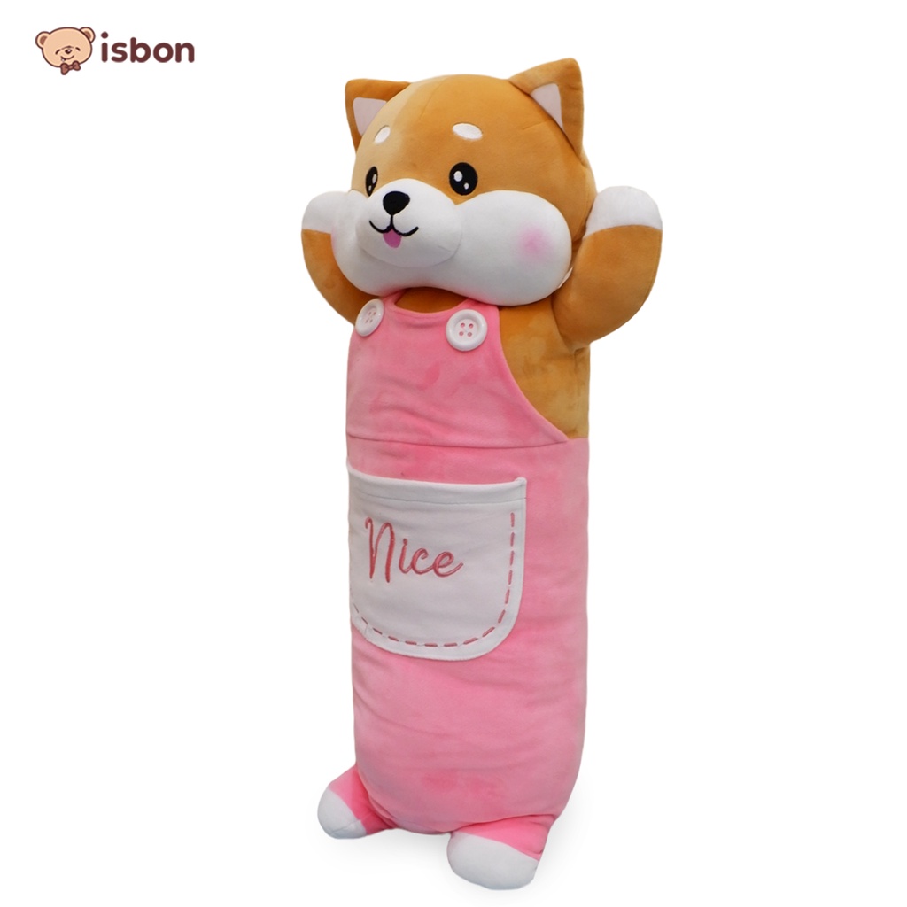 Boneka Guling tidur Jumbo Anjing Shiba Dog Karakter Lucu Bahan Premium By ISTANA BONEKA