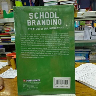 Jual BUKU SCHOOL BRANDING Strategi Di Era Disruptif. | Shopee Indonesia