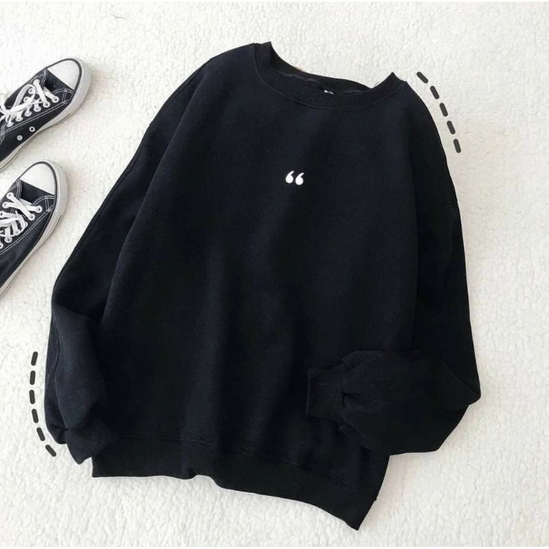 S - XXXXXXL(6XL) Sweater SIMPLE SYMBOL &quot; Sweatshirt Petik Crewneck Bigsize OVERSIZE Cute Wanita Pria Korean Style S M L XL 2XL 3XL 4XL 5XL 6XL Unisex